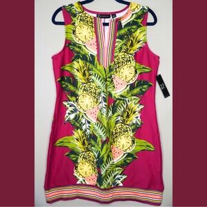 New York & Company Multicolored Sheath Mini Dress Resort Wear